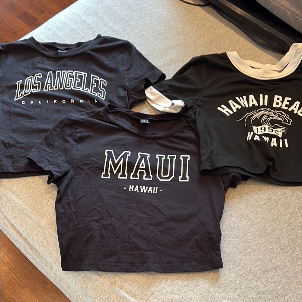 Maui Hawaii Kids Black T-Shirt